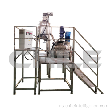 Tanque mezclador eléctrico homogeneizador emulsionante con agitador